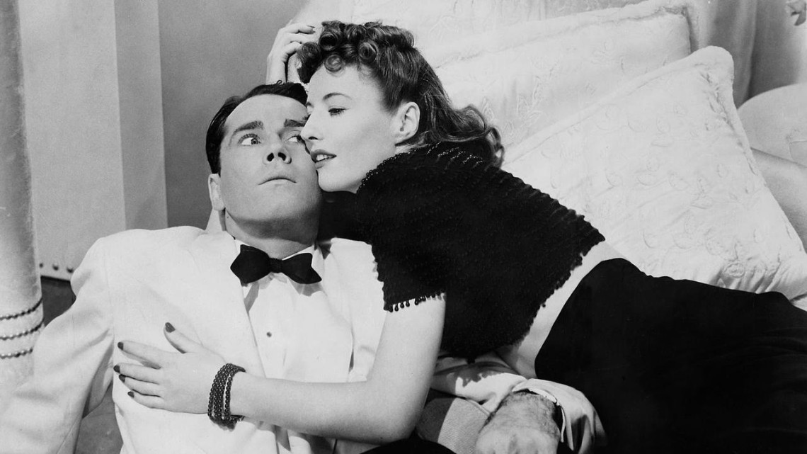 A still of Barbara Stanwyck and Henry Fonda in The Lady Eve.