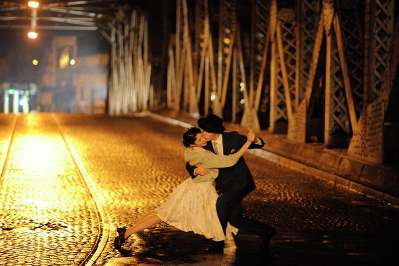 A still of a re-enactment scene from Our Last Tango.