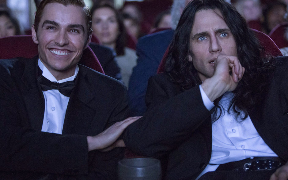 Dave Franco, left, and James Franco in a scene from "The Disaster Artist."